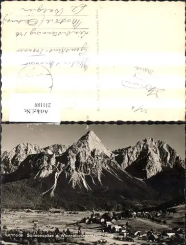 211189,Lermoos Totale Sonnenspitze u. Wampeterschrofen