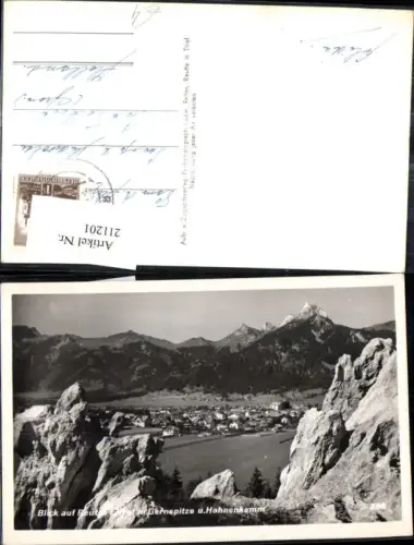 211201,Blick auf Reutte Totale m. Gernspitze u. Hahnenkamm