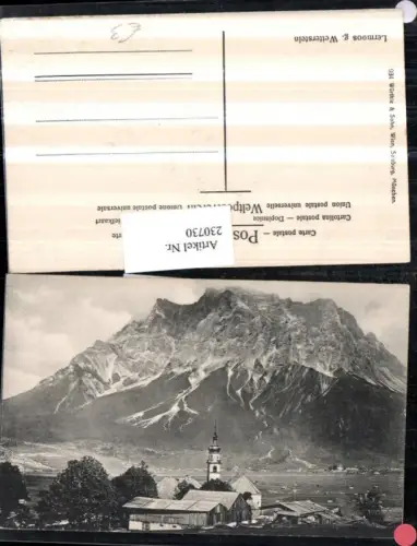230730,Lermoos Teilansicht Kirche geg. Wetterstein