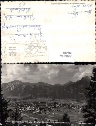 246118,Reutte Lechaschau Wängle in Tirol Totale m. Gerospitze u. Hahnenkamm