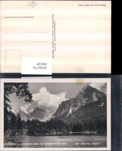 246129,Weißensee geg. Zugspitze u. Sonnenspitze b. Biberwier pub Risch-Lau 4956