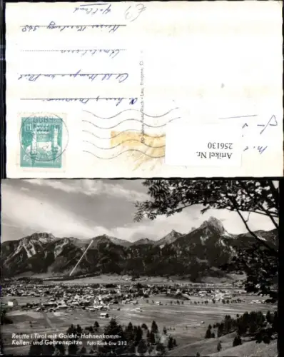 256130,Reutte in Tirol Totale m. Gaicht Hahnenkamm Kellen- u. Gehrenspitze pub Risch-Lau 313