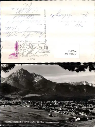 256131,Reutte in Tirol Totale m. Thaneller Bergkulisse pub Risch-Lau 696