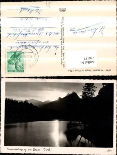 256137,Sonnenuntergang am Urisee See b. Reutte Partie