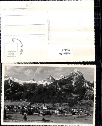 256138,Reutte Totale m. Gernspitze Ausserfern Bergkulisse