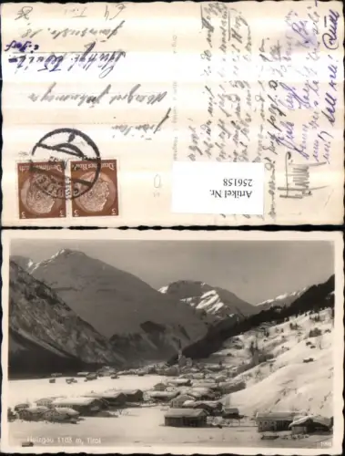 256158,Holzgau in Tirol Totale Bergkulisse Winterbild