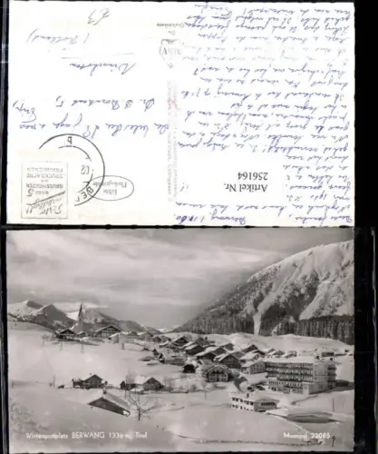 256164,Berwang in Tirol Totale Winterbild