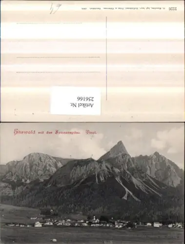 256166,Ehrwald Totale m. d. Sonnenspitze Bergkulisse