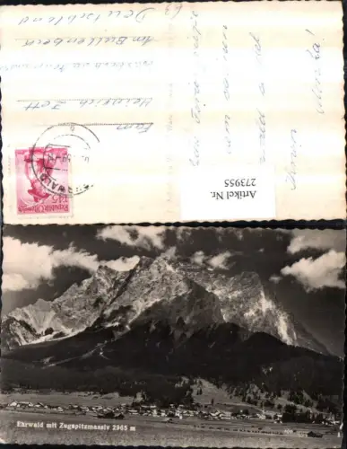 273955,Ehrwald Totale m. Zugspitzmassiv Bergkulisse