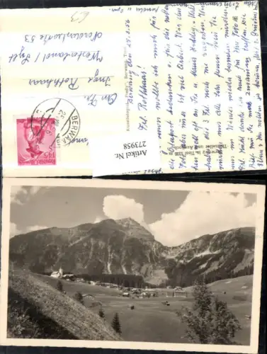 273958,Berwang in Tirol Totale m. Thaneller u. Axeljoch Bergkulisse
