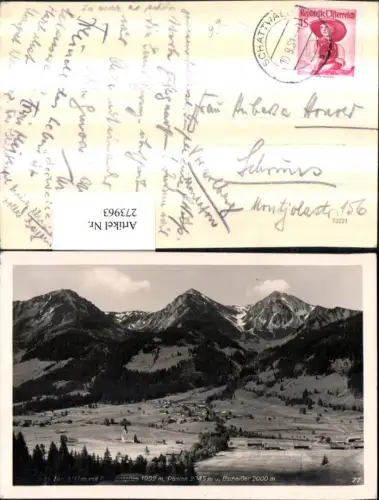 273963,Schattwald in Tirol Totale m. Rohnenspitze Ponten u. Bscheißer Bergkulisse