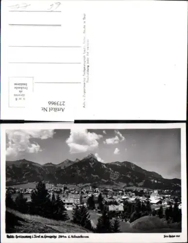 273966,Reutte Breitenwang in Tirol Totale m. Gernspitze u. Hahnenkamm Bergkulisse