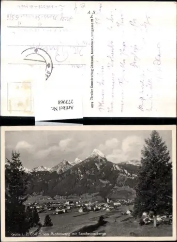 273968,Reutte in Tirol Totale von Breitenwang m. Tannheimerberge Bergkulisse