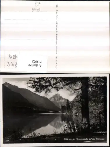 273973,Blick von d. Planseestraße auf d. Thaneller See Bergkulisse b. Reutte