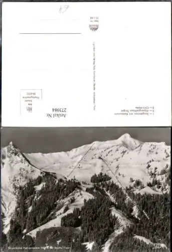 273984,Hahnenkamm b. Reutte Bergkulisse Bergstation Alpengasthaus Singer Cilli-Hütte Winterbild