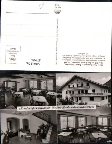 273989,Reutte Lechaschau in Tirol Hotel Cafe Leuprecht Mehrbildkarte