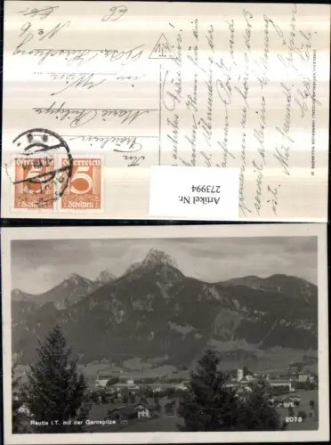 273994,Reutte in Tirol Totale m. d. Gernspitze Bergkulisse
