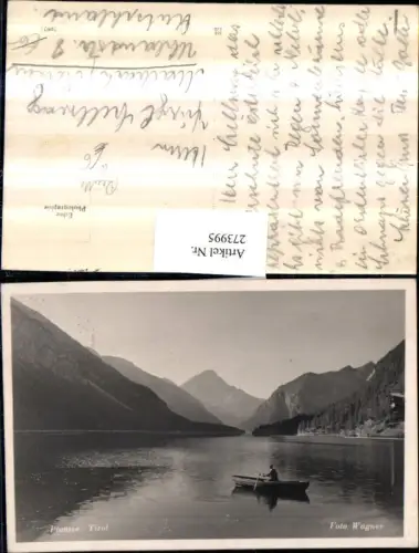 273995,Plansee See b. Reutte Bergkulisse Ruderboot