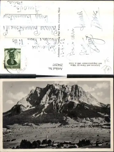 294297,Lermoos u. Ehrwald Totale m. Zugspitzmassiv Bergkulisse