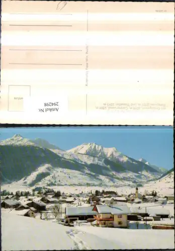 294298,Ehrwald Totale m. Grubigstein Gartnerwand Bleispitze u. Thaneller Bergkulisse Winterbild
