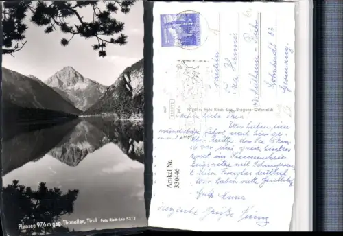 330446,Plansee See b. Reutte geg. Thaneller Bergkulisse pub Risch-Lau 5313