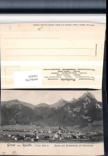 330459,Gruß aus Reutte u. Breitenwang Totale m. Gernspitze Bergkulisse