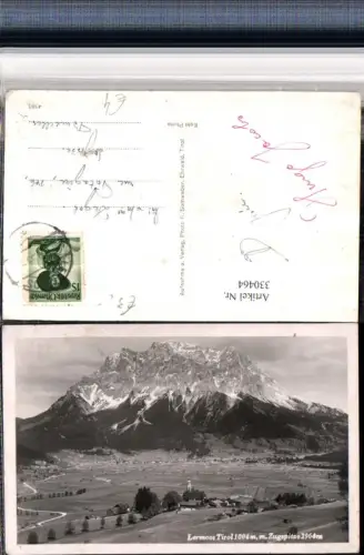 330464,Lermoos Totale m. Zugspitze Bergkulisse