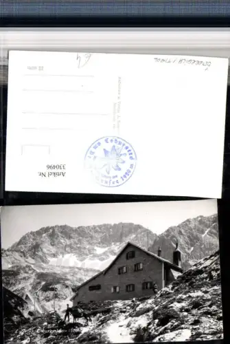 330496,Coburgerhütte Berghütte b. Ehrwald m. Griesspitze Bergkulisse