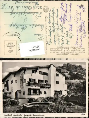 335647,Jungholz Langenschwand Sporthotel Sorgschrofen Brunnen