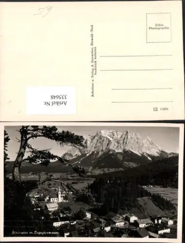 335648,Biberwier Totale m. Zugspitzmassiv Bergkulisse