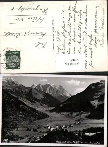 335651,Bichlbach in Tirol Totale m. Zugspitze Bergkulisse