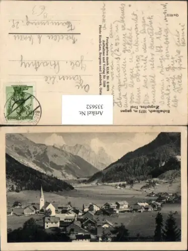335652,Bichelbach Bichlbach Totale geg. Zugspitze Bergkulisse