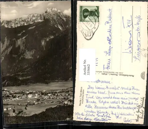 335662,Reutte Totale m. Säuling Bergkulisse