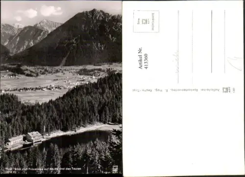 413360,Blick vom Frauensee auf Reutte Totale u. Tauren Bergkulisse