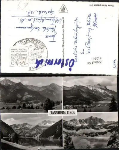 413361,Tannheim Totale See Bergkulissen Mehrbildkarte