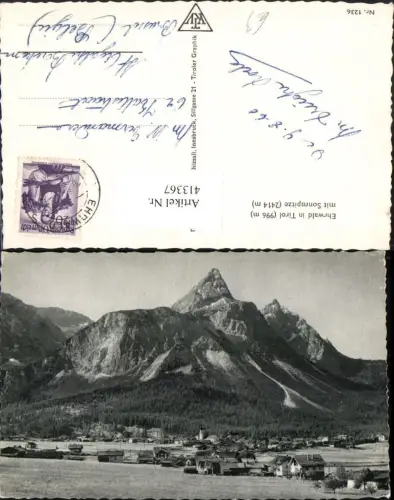 413367,Ehrwald Totale m. Sonnspitze Bergkulisse