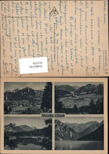 413376,Reutte Totale Urisee Plansee Seen Mehrbildkarte