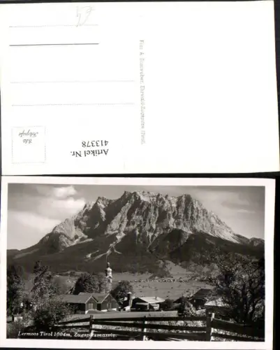 413378,Lermoos Teilansicht m. Zugspitzmassiv Bergkulisse