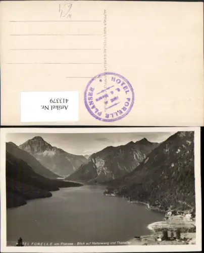 413379,Hotel Forelle am Plansee See b. Reutte Bergkulisse
