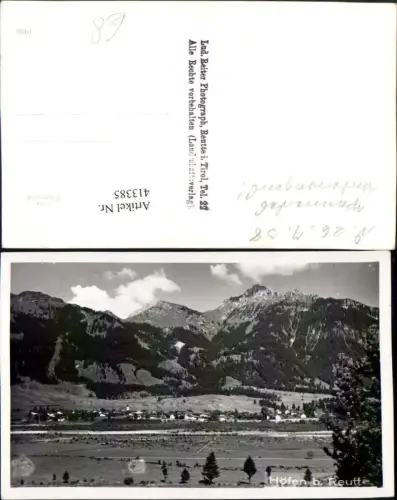 413385,Höfen b. Reutte Totale Bergkulisse