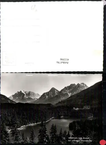 413390,Fernpass Blindsee See b. Biberwier Bergkulisse