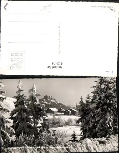 413405,Zöblen in Tirol Teilansicht m. Tannheimergruppe Winterbild