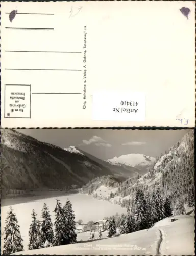 413410,Haller am Haldensee Landschaft m. Wannenjoch Winterbild