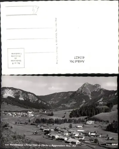 413427,Haldensee Totale m. Grän u. Aggenstein Bergkulisse
