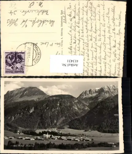 413431,Grän in Tirol Totale Bergkulisse