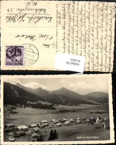 413432,Grän in Tirol Totale Bergkulisse