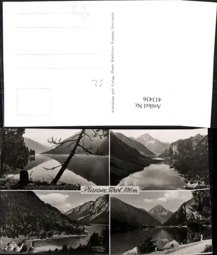 413436,Plansee See b. Reutte Mehrbildkarte pub Risch-Lau 3286