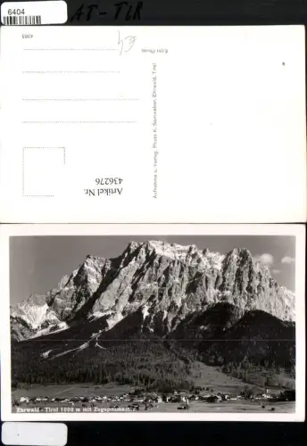 436276,Ehrwald Totale m. Zugspitzmassiv Bergkulisse