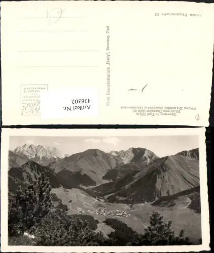 436302,Berwang Totale vom Thaneller geg. Zugspitze Bergkulisse