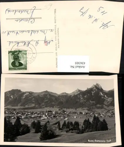 436303,Reutte Breitenwang Totale Bergkulisse